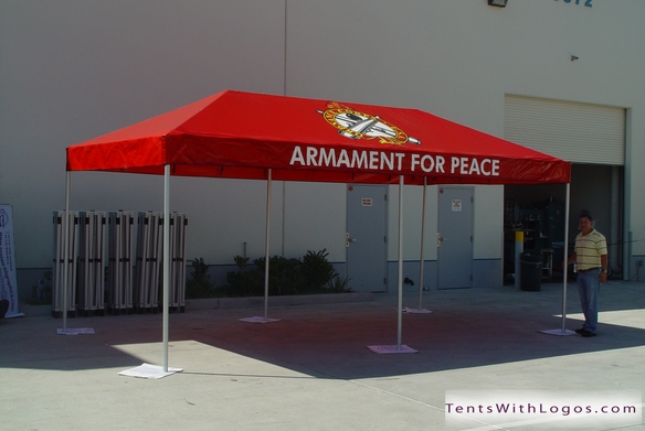 20 x 20 Pop Up Tent - Armament For Peace